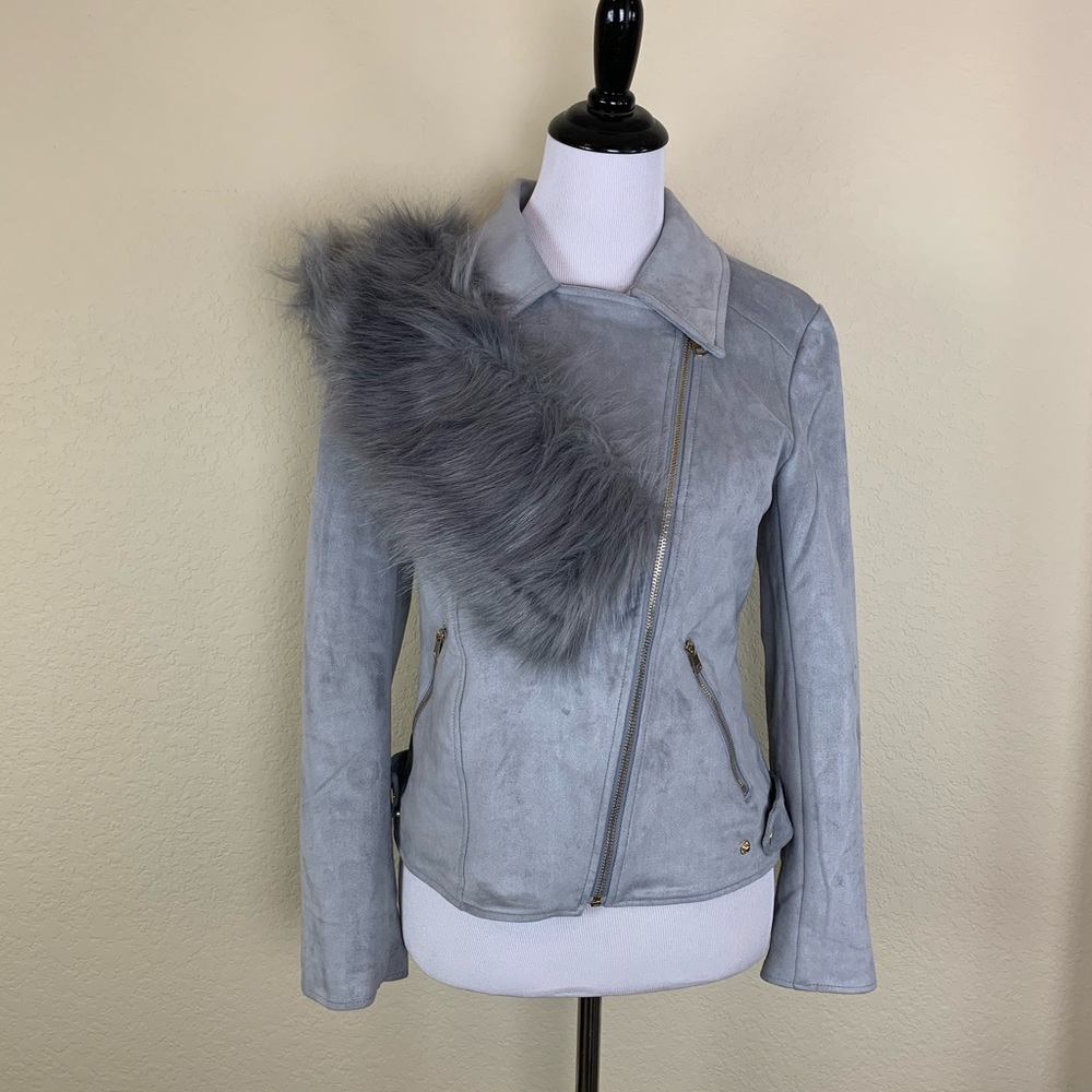 Designer Jacket/Blazer with removable fur collar